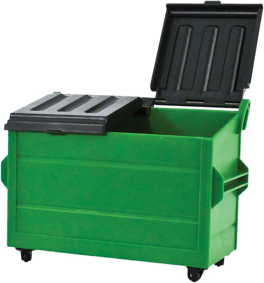 Green Dumpster for Wrestling Action Figures