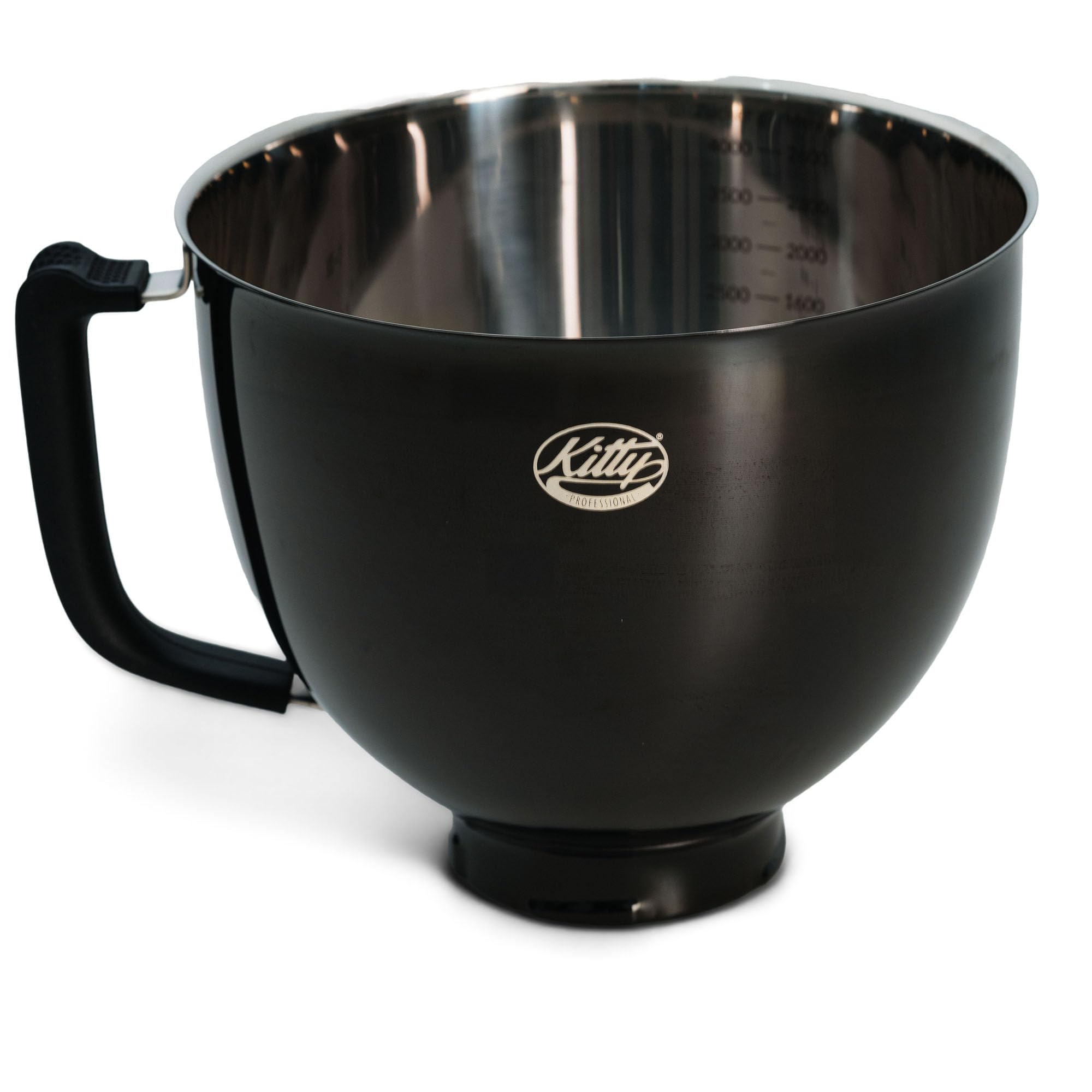 Kitty Professional Miska do mieszania Super Bowl kompatybilna z Kitchen Aid 4,3 i 4,8 litra (czarny tytan)