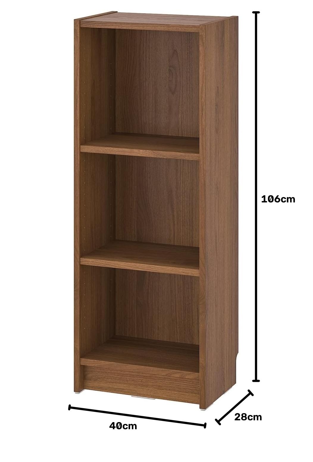 Amazon｜IKEA/イケア BILLY/ビリー 本棚40x28x106 cm ブラウン