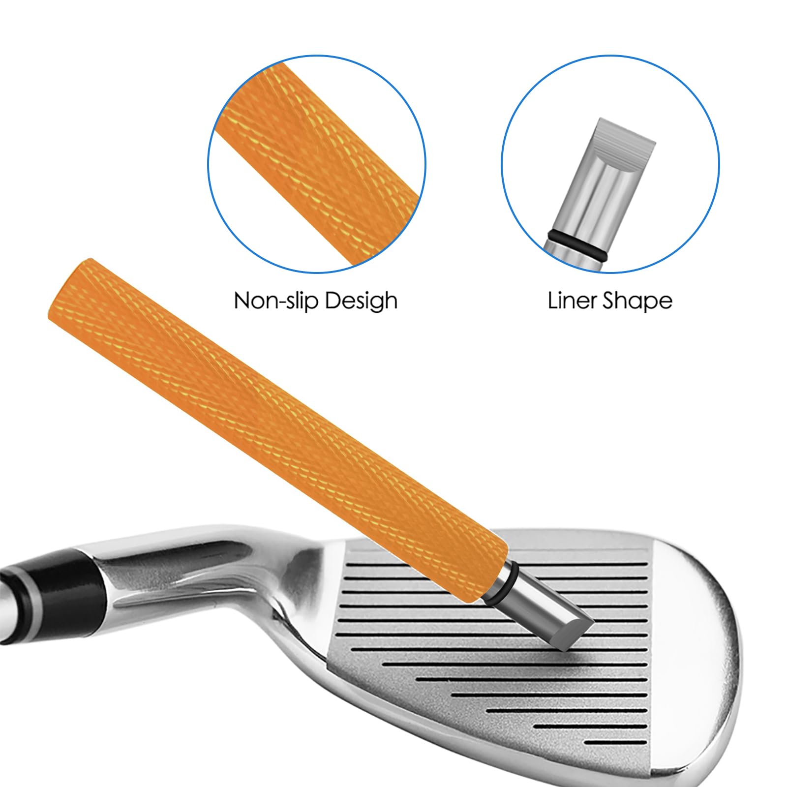 VIPMOON Golf Club Groove Sharpener Tool, Golf Brush and Groove Cleaner with Retractable Zip-line Aluminum Carabiner, Groove Sharpener Golf for Wedge & Irons, U & V-Grooves, Golf Accessories for Men