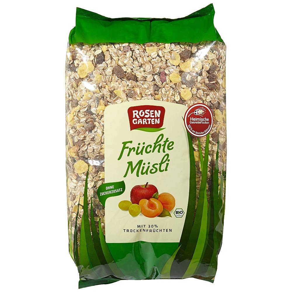Rosengarten Bio Müsli Früchte 4x2kg