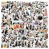 naruto sticker anime sticker pack haikyuu sticker Laptop Aufkleber Anime wasserdichte Aufkleber für Skateboard, Gepäck, Helm, Gitarre 100 Stück