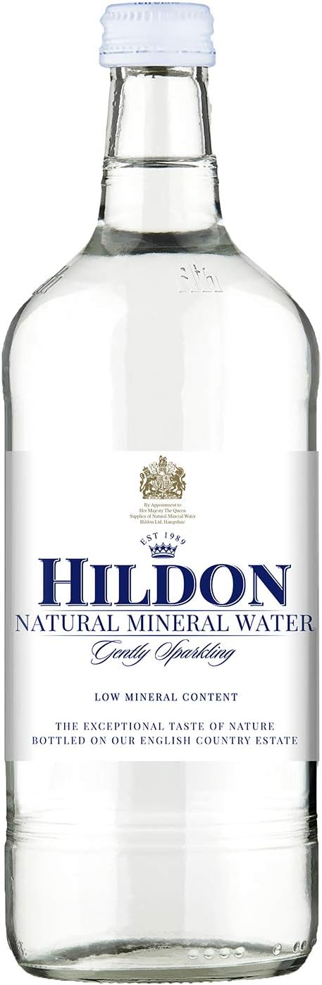 WATERHildon ナチュラル(スパークリング) ミネラルウォーター ガラスボトル 25オンス