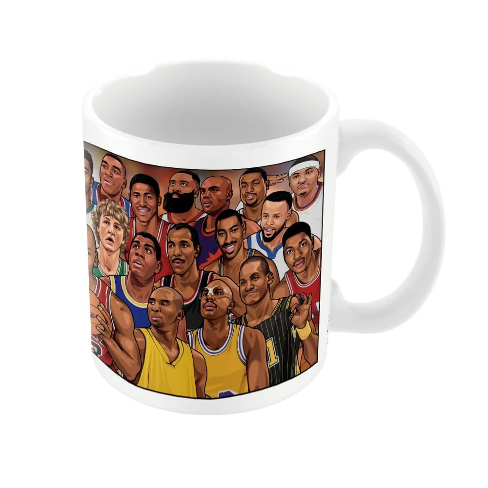 Pyramid International Legends Basketball´s Greatest Mug (One Size) (White/Multicoloured)