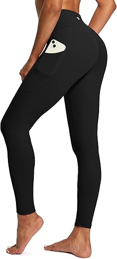 IUGA High Waist Yoga Pants with Pockets, Leggings for Women Tummy Control,...