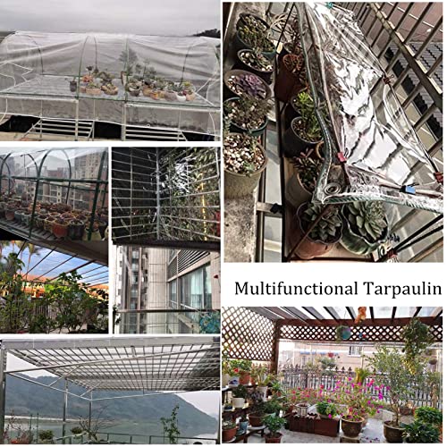 Toldo protector de plástico transparente para aislar el porche de la lluvia y el frío 7