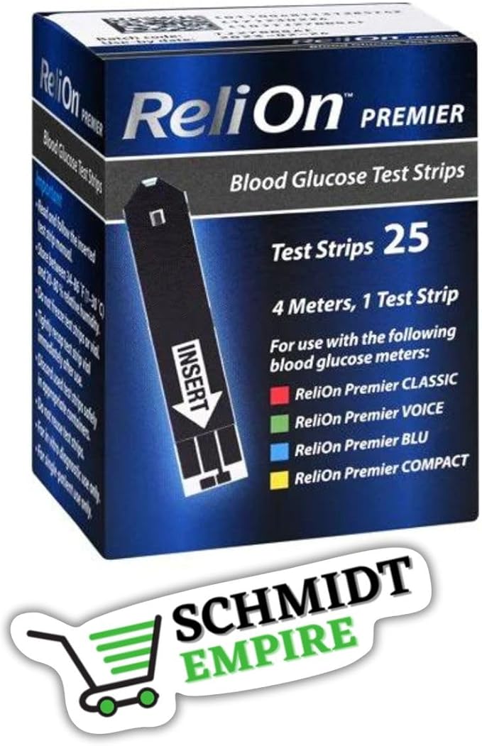 ReliOn Premier Blood Glucose Test Strips Monitor Your