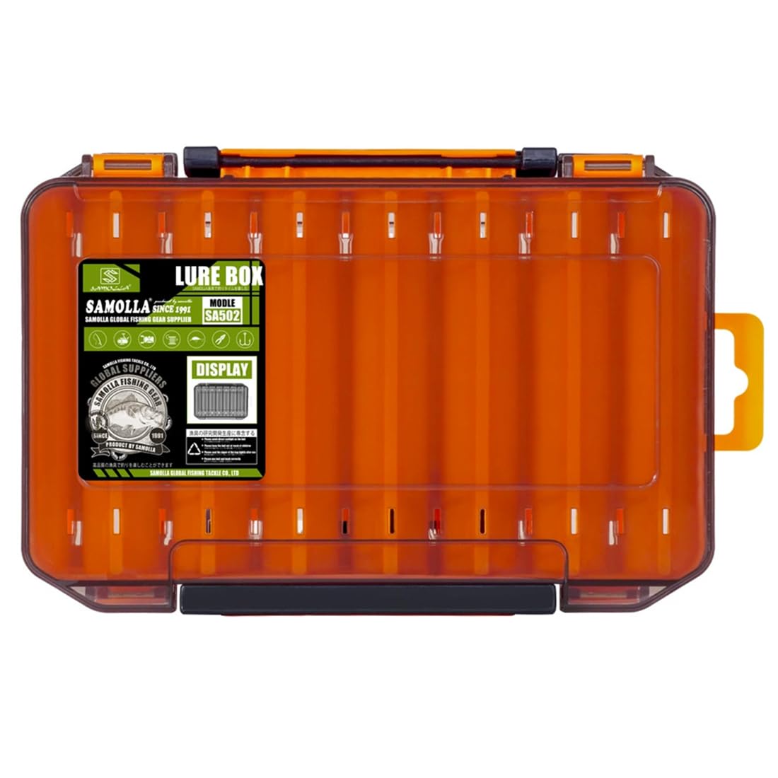 Scatola per esche 6B borsa da pesca Tacklebox Grande arancione 20 * 14 * 4 cm