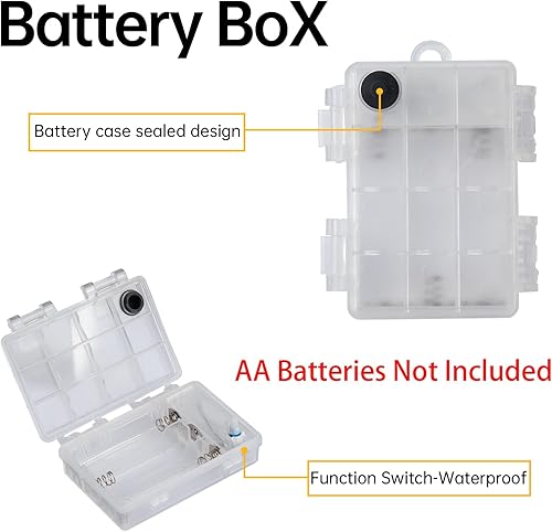 Marine LED Strip Lights with Battery Box for Pontoon Under Deck Lights, Battery Operated Boat Interior Lights for Fishing Sailboat Kayak, Boat Accessories, Blue, 5m (16.4ft)