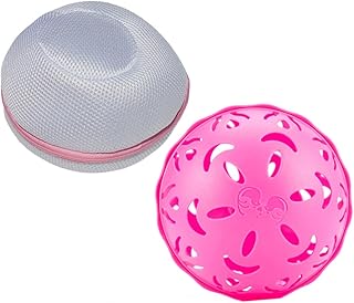 Anneome 2 Peças Bola De Lavagem De Roupa Rosa Bolas De Lavanderia Bolas De Máquina De Lavar Bola De Limpeza Sem Deformação Bola De Lavagem De Sutiã Bola De Lavagem De Roupa Bolas De