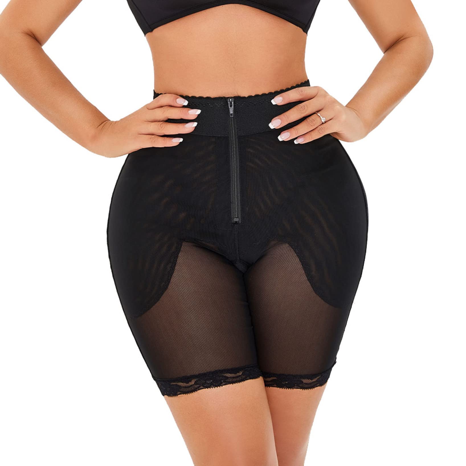 XYNSNDB damskie bielizna modelująca z wysokim stanem, body modelują brzuch, figi z zamkiem błyskawicznym