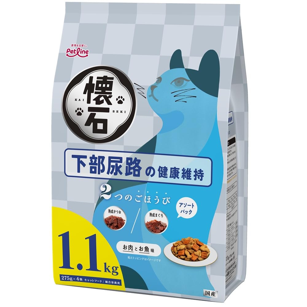 【ペットライン 懐石2つのごほうび 下部尿路の健康維持 1.1kg(275g×4…