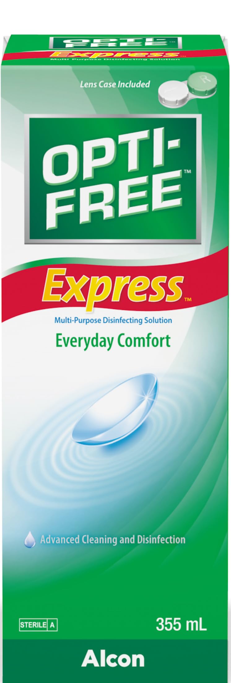 Express concact Lens Care Solution | Single Bottle | 1 x 355 ml
