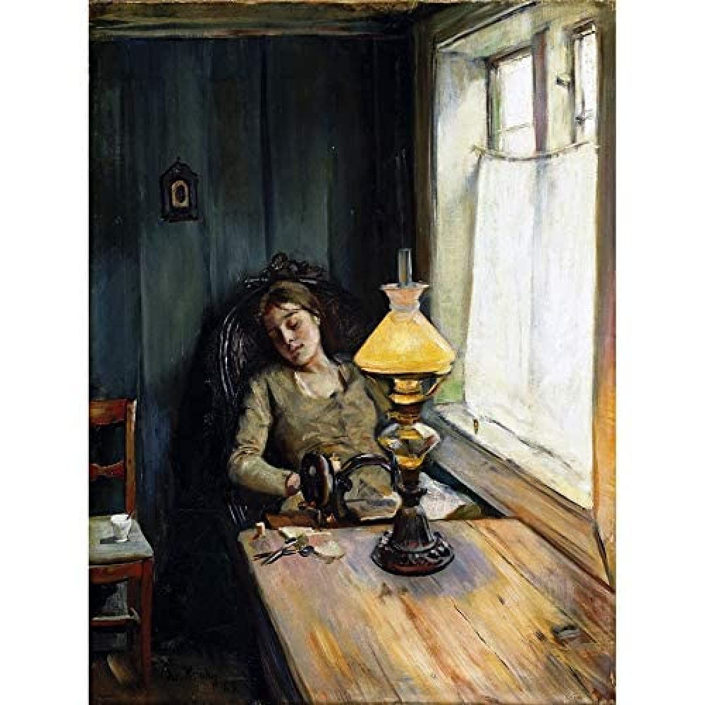 Christian Krohg Tired Unframed Wall Art Print Poster Home Decor Premium