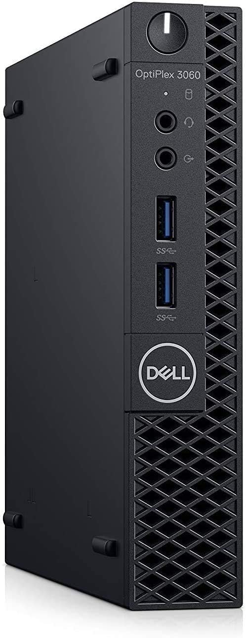Dell Optiplex 3060 Mini Ordinateur PC Intel Pentium G5500, 8 Go de RAM, 256 Go SSD, Clavier US QWERTY WiFi, Bluetooth, Windows 11 Pro (Reconditionné)
