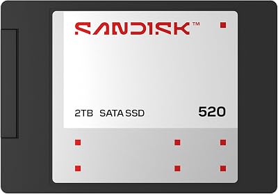 SANDISK 500GB 520 SATA SSD, 2.5”/7mm, Up to 560 MB/s Read Speeds - SDSS51500GAB-000G0