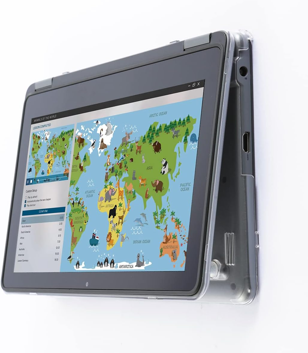 mCover Hard Case ONLY Compatible with 2021-2023 11.6" Dell Latitude 3120/3140 Education 2-in-1 Convertible (with 360° Hinge) Laptop (NOT Fitting Other Dell Models) - Clear