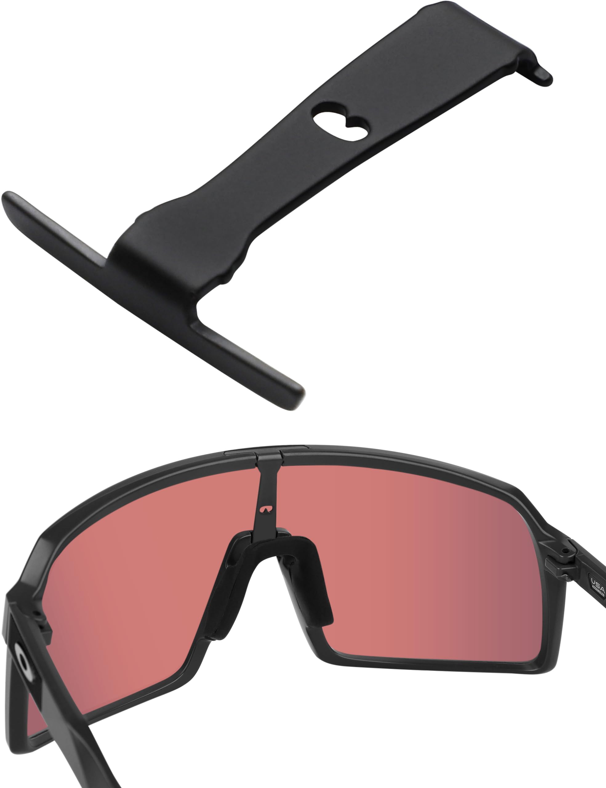 AcefrogReplacement Wicket for Oakley Sutro OO9406 / Sutro Asian Fit OO9406A / Sutro S OO9462 Sunglass - Black