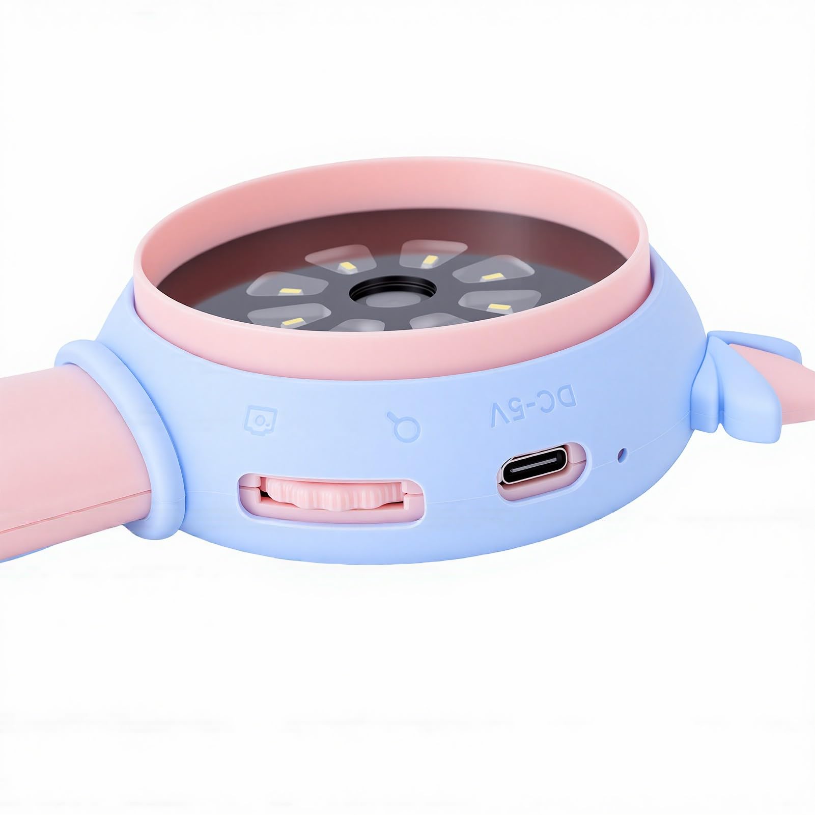 Cocoarm Digitales Kindermikroskop, ABS-Handmikroskop mit 2-Zoll-Bildschirm, 1000-facher Vergrößerung, 8 LED-Leuchten, Foto-Videoaufzeichnung für Im Freien, Lernen und Heimstudium (PINK)