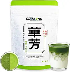 Chazoku Yabukita Saco de 30 g - Chá Verde Matcha em Pó, Cultivar Único Cerimonial/Grau Culinário - Chá Japonês Tradicional - Fresco de Quioto, Japão