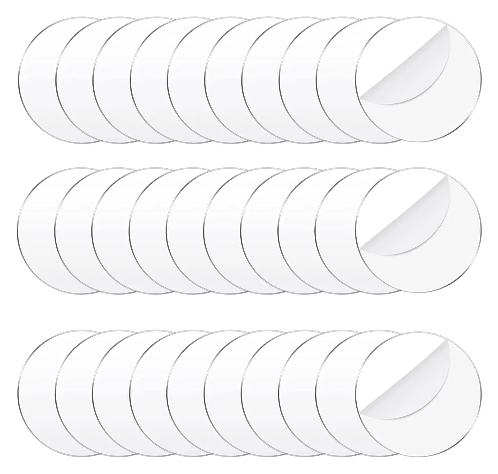 Puste przezroczyste krążki akrylowe 100-400 mm Okrągłe kółka 2 mm 3 mm do rękodzieła jubilerskiego(400mmx3mmx2PCS)