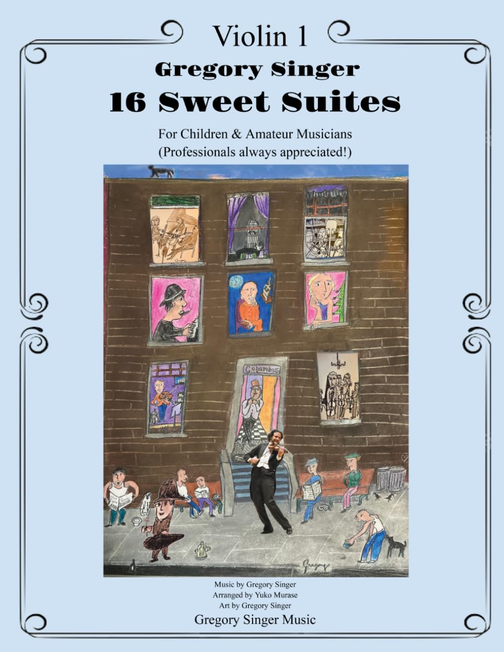 16 Sweet Suites : Piano Quintet - Violin 1 part: For Children and Amateur Musicians
