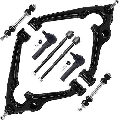 Miniatura 201 de Detroit Axle - Kit de suspensión delantera de 8 piezas para Toyota Sienna 2004-2010, brazos de control inferiores con rótulas interiores exteriores