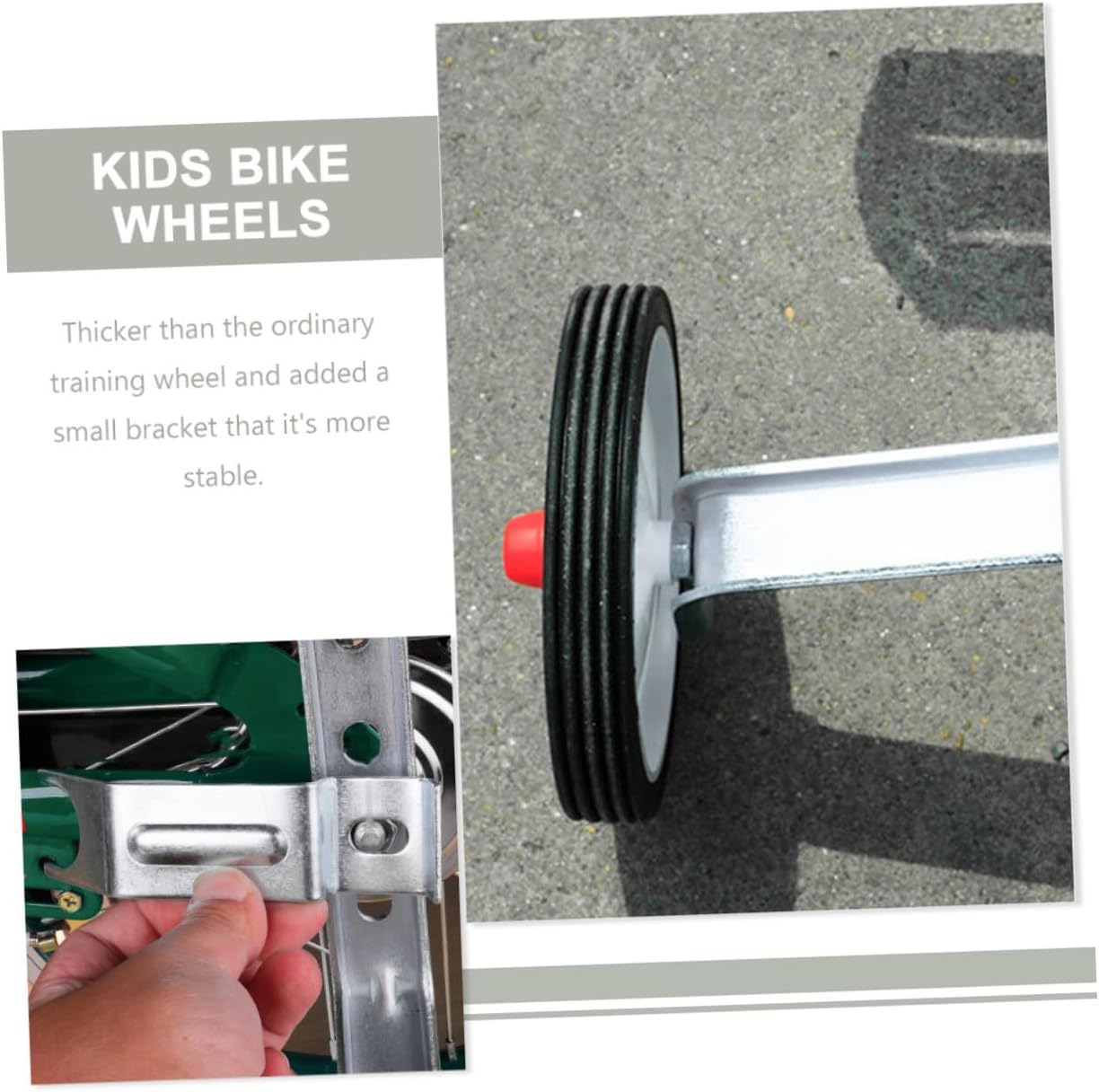Training Wheels with Thicker Brackets for Bicycle Balance and Confidence Professional Rear Stabilizer Wheels for Boys and Learning to Ride Easy Install