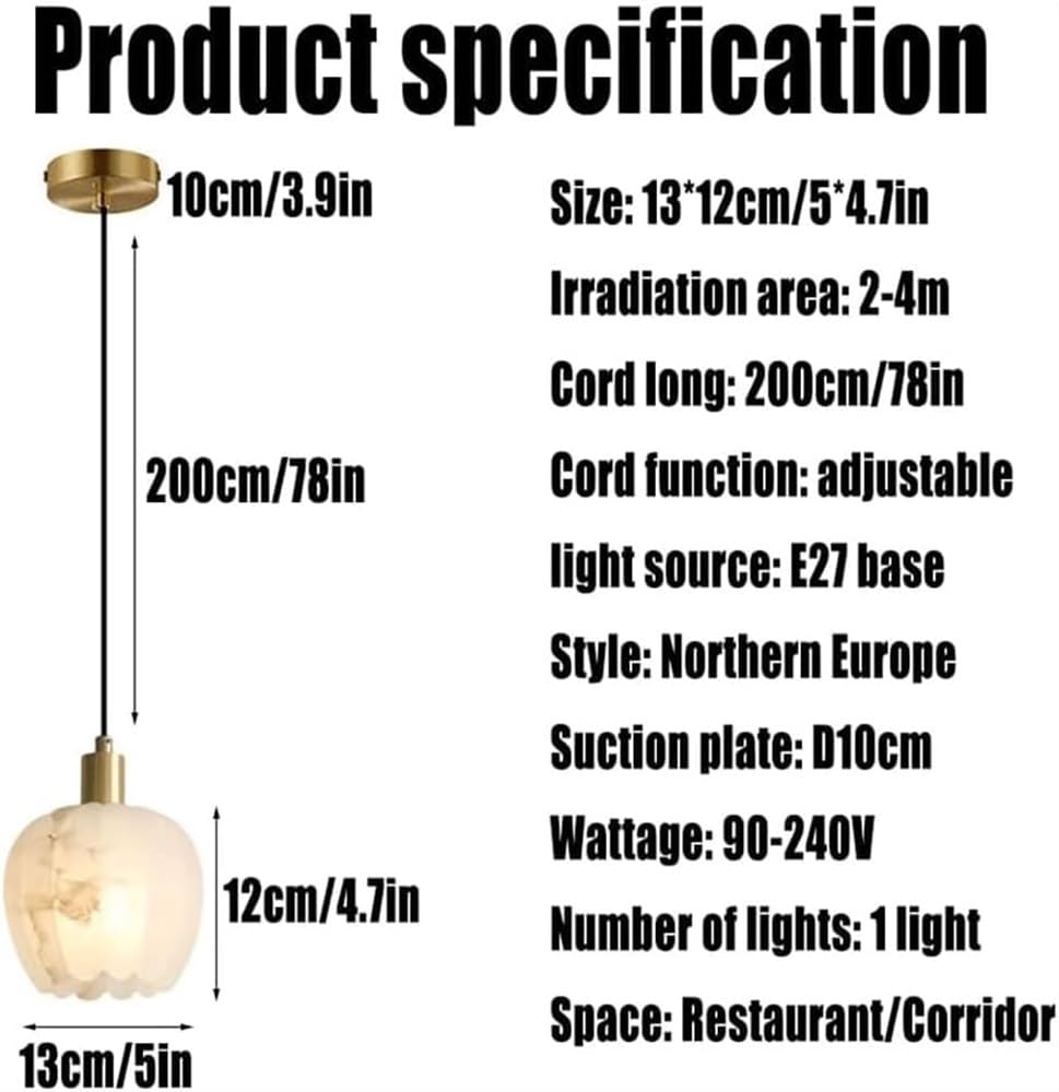 Mini Material de iluminación 5 pulgadas Lámpara mármol 1 luz noche for dormitorio techo con base E14 ahorro energía natural