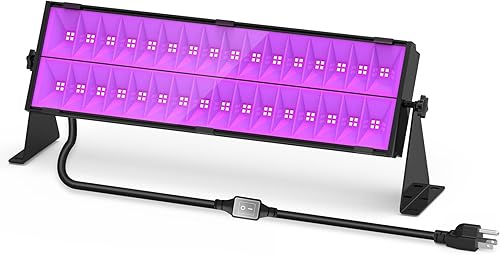 Barra de luz LED negra de 160 W luz negra LED UV para fiesta brillante Halloween fiesta de cumpleaños club póster fluorescente luces negras