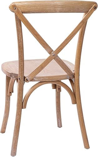 Miniatura 5 de Flash Furniture Advantage Medium con silla X-Back de grano blanco