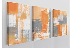 BXFAHZJ Abstract Modern Orange Wall Art