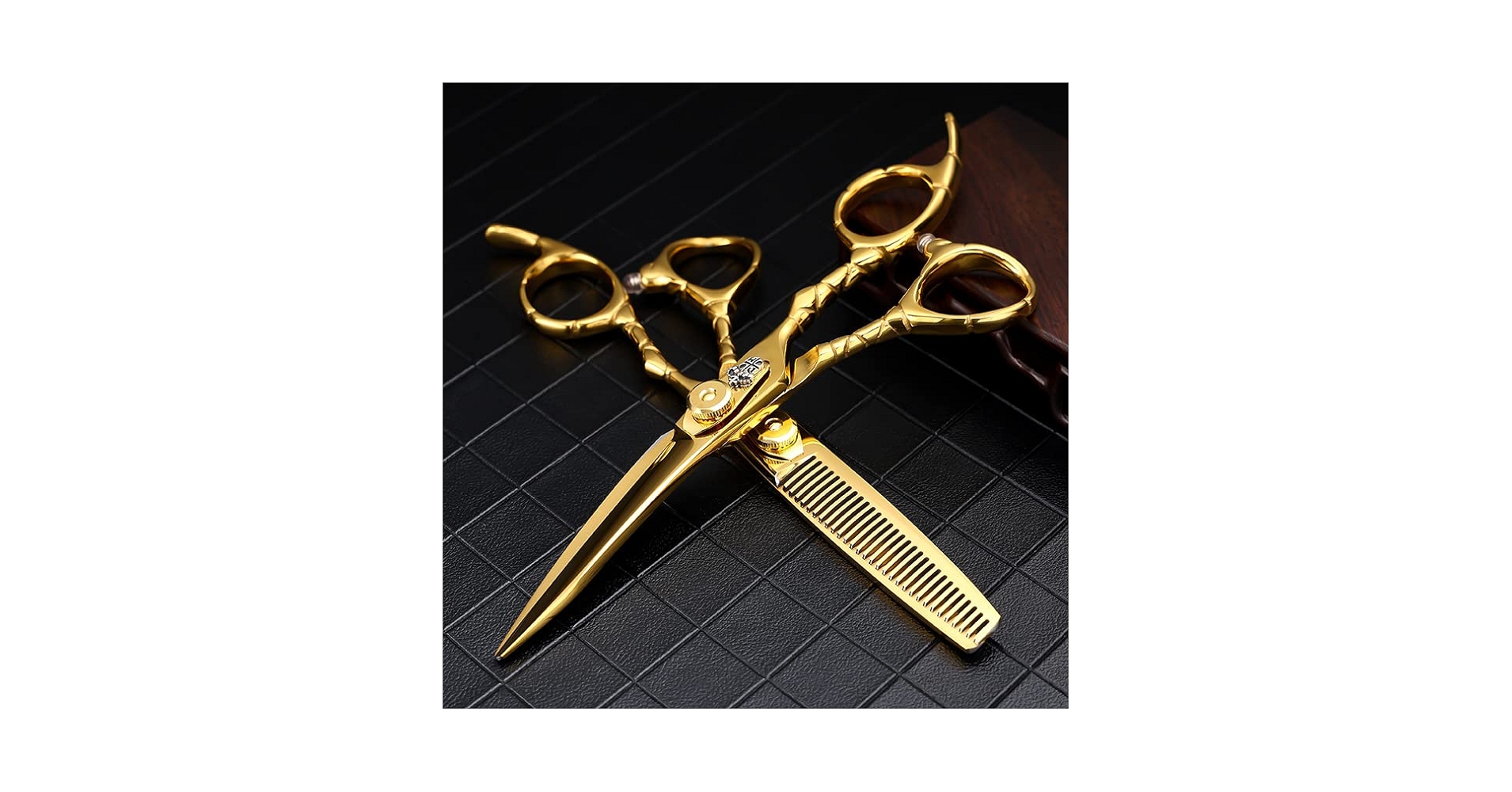 【新品】GOLD ProScissorsSet ヘアスタイリスト専用 Gold Hair Cutting Scissors Set | Offset Handle