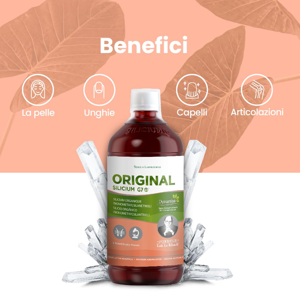 Silicium G7 Set completo: G7 Original + G7 Activ + Gel di Silicio 150 ml - Integratore di silicio per il benessere di articolazioni, pelle e vitalità