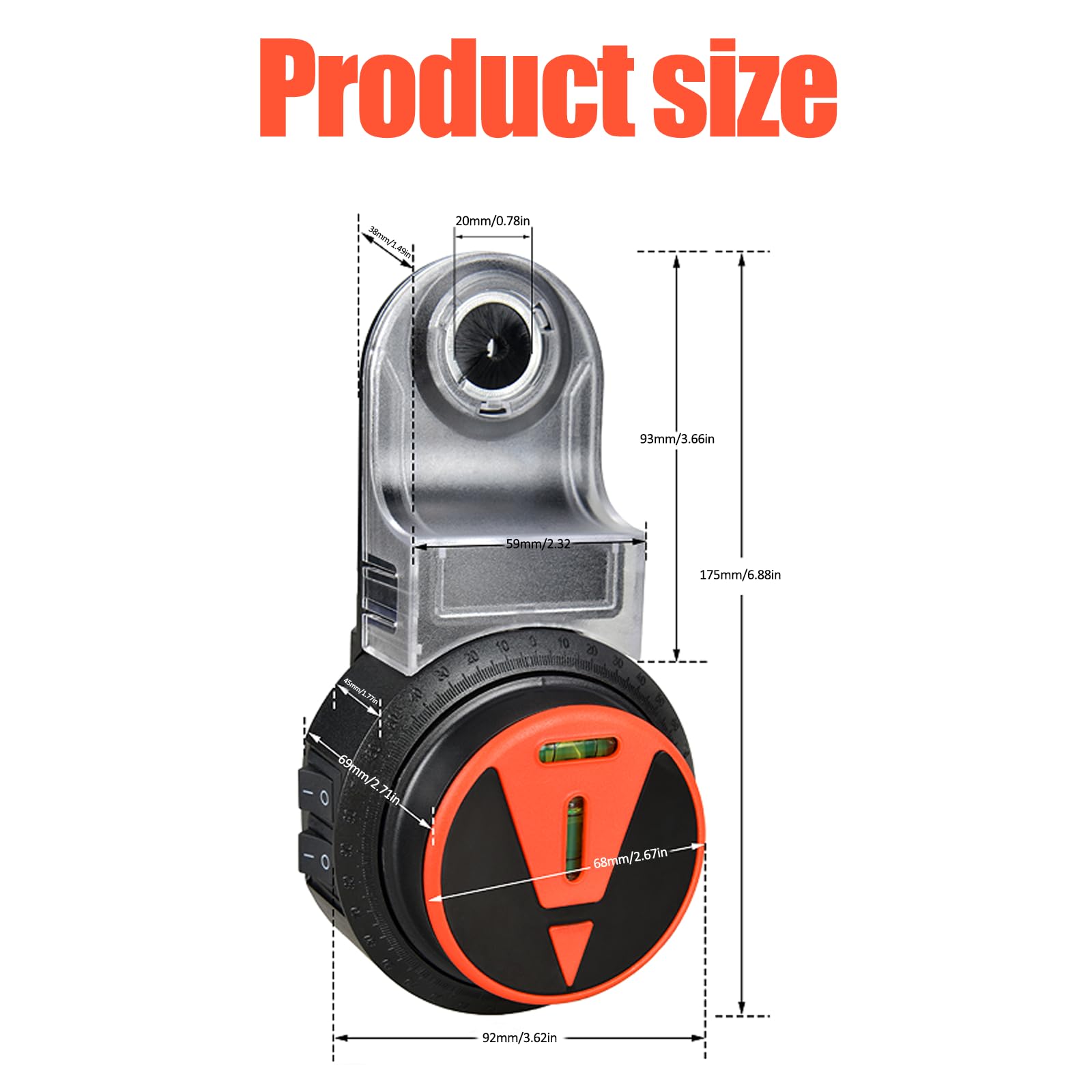 Collecteur de Poussière, Aspirateur de Perceuse électrique, aspirateur mural pour le perçage sans poussière de surfaces planes compatible avec tous les outils de perçage de perçage