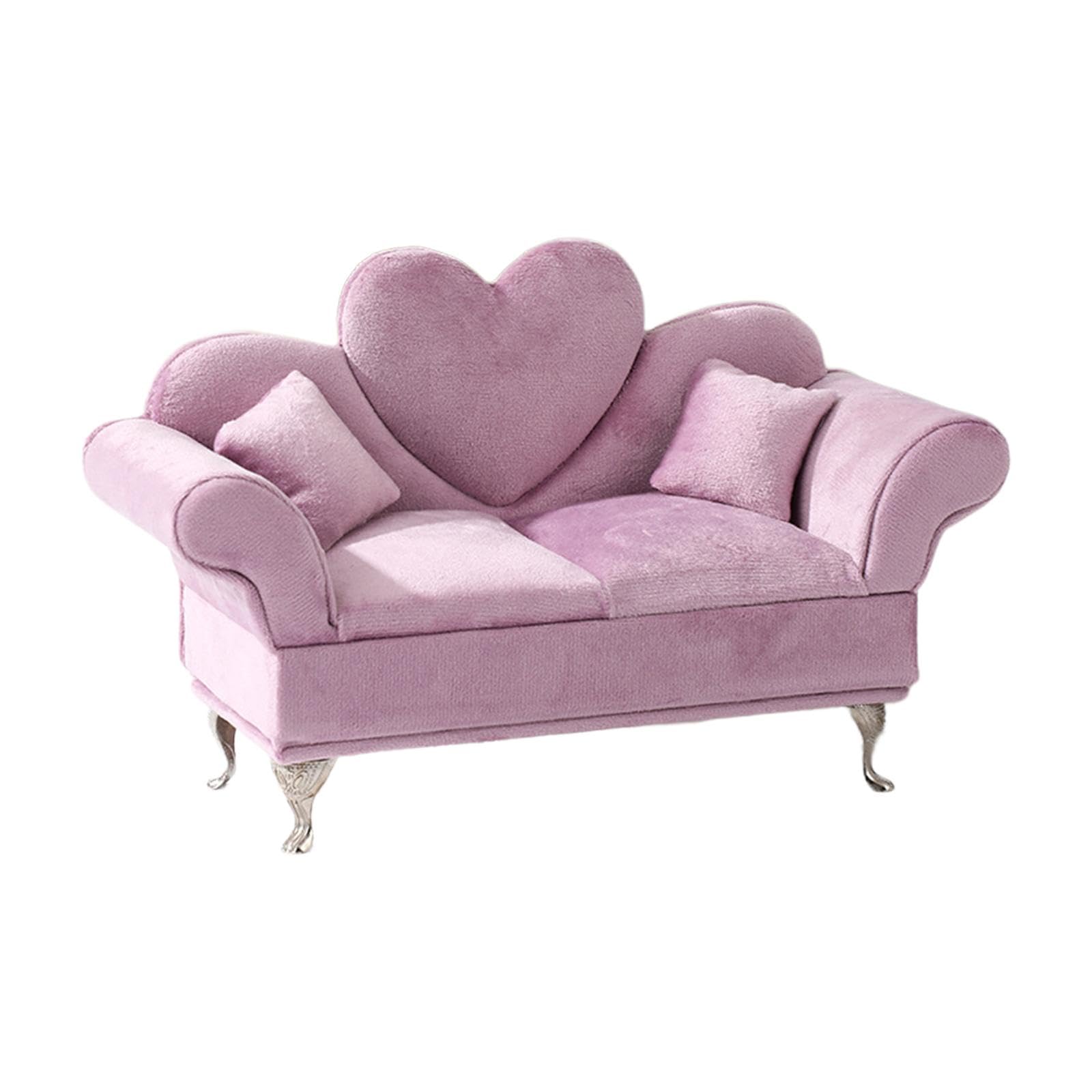 2er-Set 1:6 Sofa-Schmuckkästchen, Puppenzubehör, Schmuck-Aufbewahrungsbox, 2-Personen-Sofa, Einzelsofa