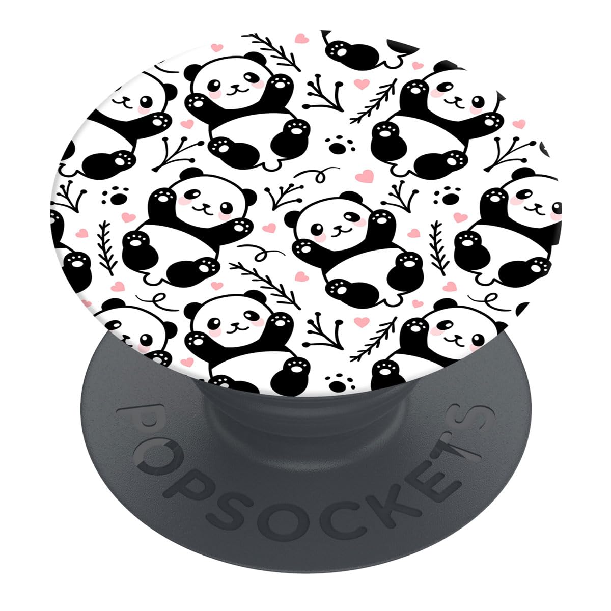 PopSockets | PopGrip | Supporto estraibile e maniglia per smartphone e tablet | Supporto per dita Basic Panda Boom