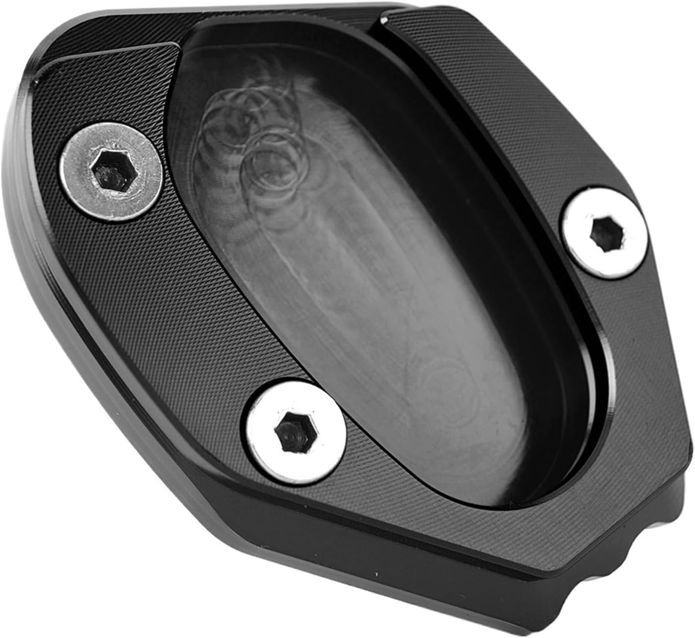 Motorcycle Side Stand Pad Motorcycle Kickstand Extension Plate Foot Side Stand Enlarge Pad For Triumph Speed Twin 1200 Thruxton 1200 1200R(BK)
