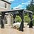 YITAHOME 10x12ft Hardtop Gazebo Outdoor Polycarbonate Canopy with Netting and Shaded Curtains, Aluminum Frame Garden Tent for Patio, Backyard, Deck and Lawns