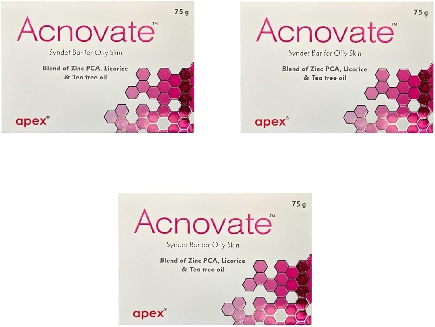 Acnovate Bar for Skin 75gm(F)-Pack of 3