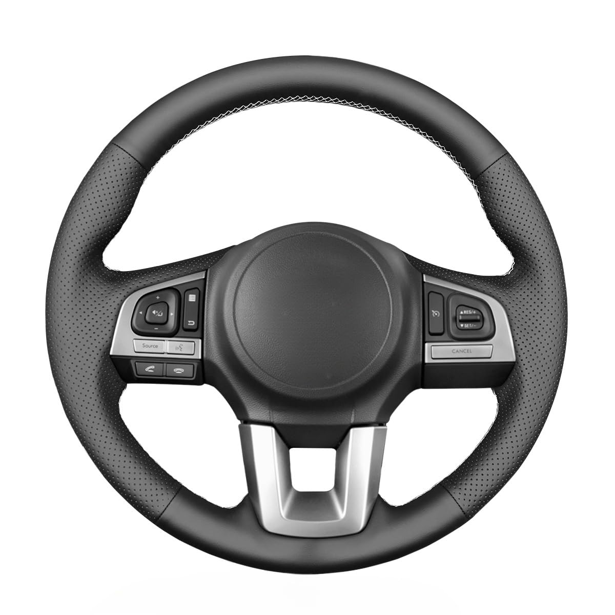 MEWANT Steering Wheel Cover for Subaru Legacy Outback XV (Crosstrek) Forester Customized Version by Artificial Leather