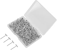 Vista 8 de Fydun 500Pcs Less Steel T Pins 27MM 1.06 Inch Wig T Pins T Pins with Plastic Box for Sewing Modeling Wide Range of Uses