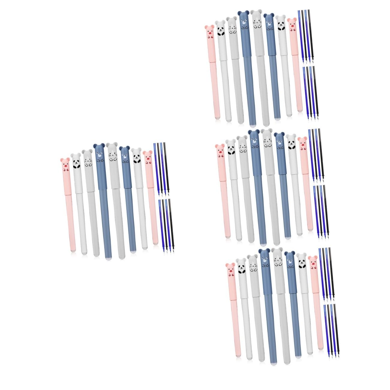 4 Set Penna A Sfera Cancellabile Forniture Trasparente Evidenziatori Penne Cancellabili Penne Cancellabile Penna Per Per Firmare Plastica 8 Pezzi * 4