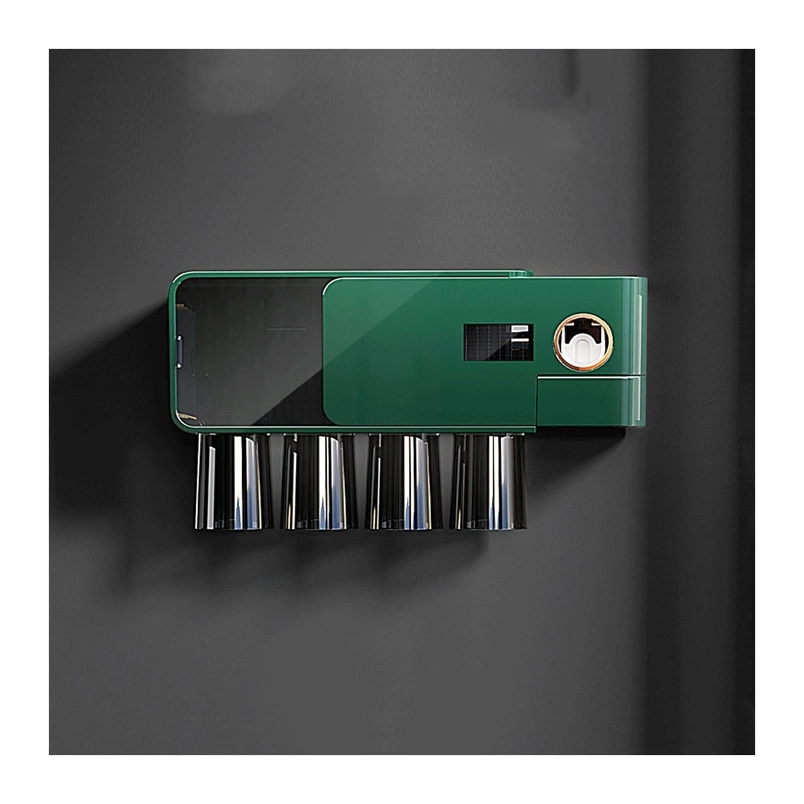 ARINAL Porta Spazzolini da Denti Smart spazzolino spazzolino a Muro Porta spazzolino Portatore di stoccaggio con Una Tazza di colluto (Color : A)