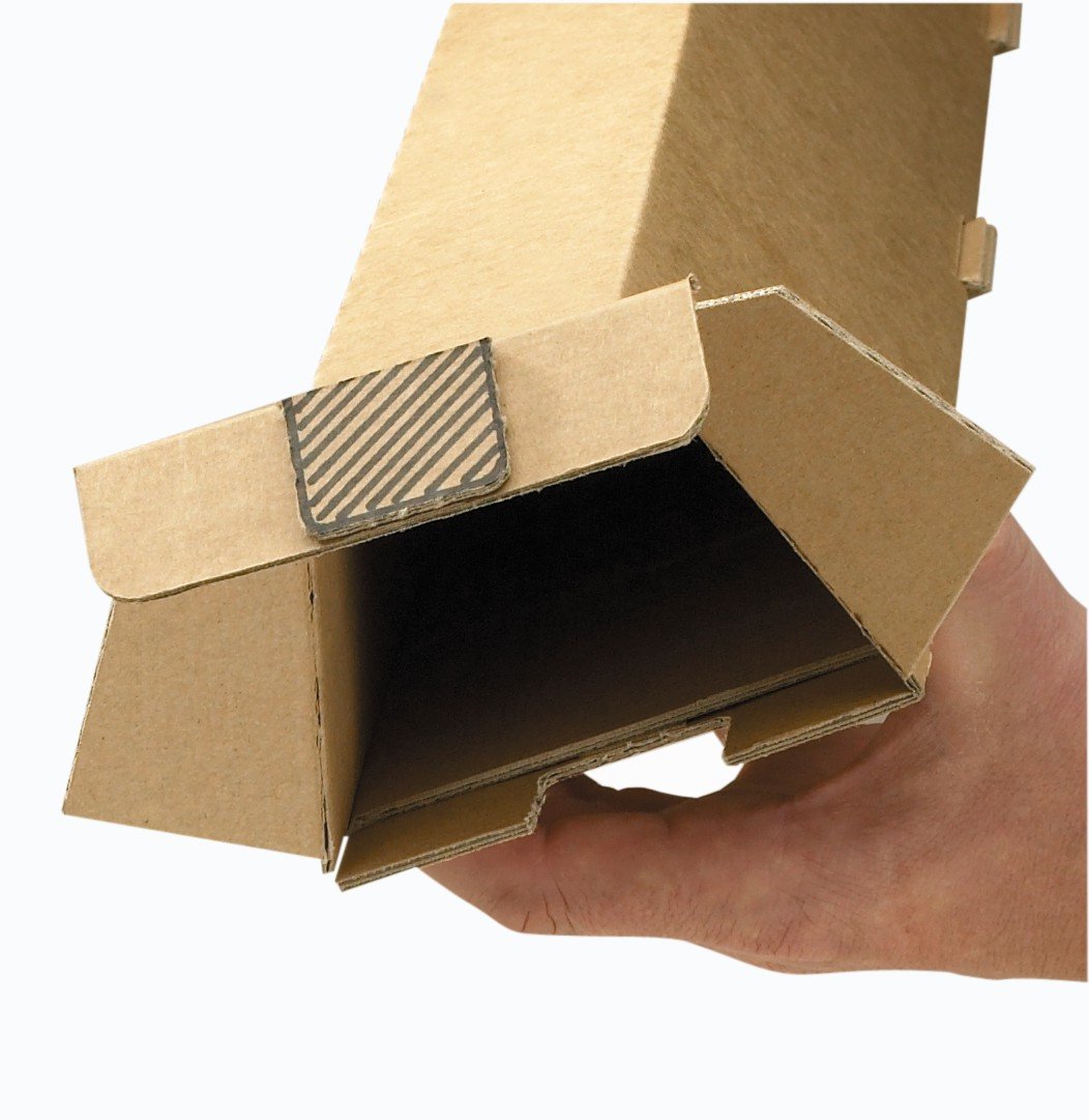 Trapez-Versandverpackung Premium Extra PP T00.05 aus doppelter Wellpappe, DIN A1+, 705 x 105/55 x 75 mm, 20-er Pack, braun