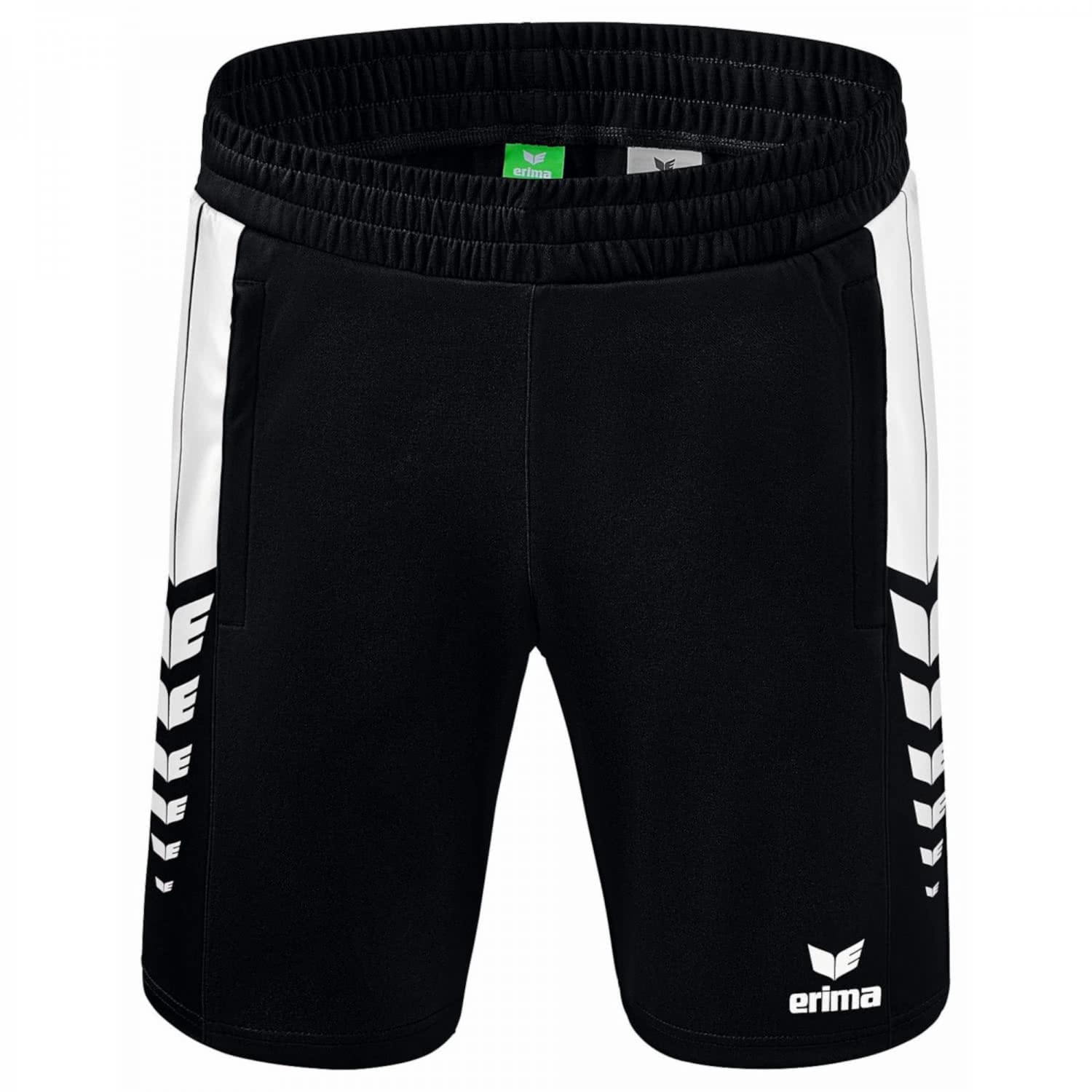 Erima Men's Six Wings Worker Casual Shorts, Black/White, M