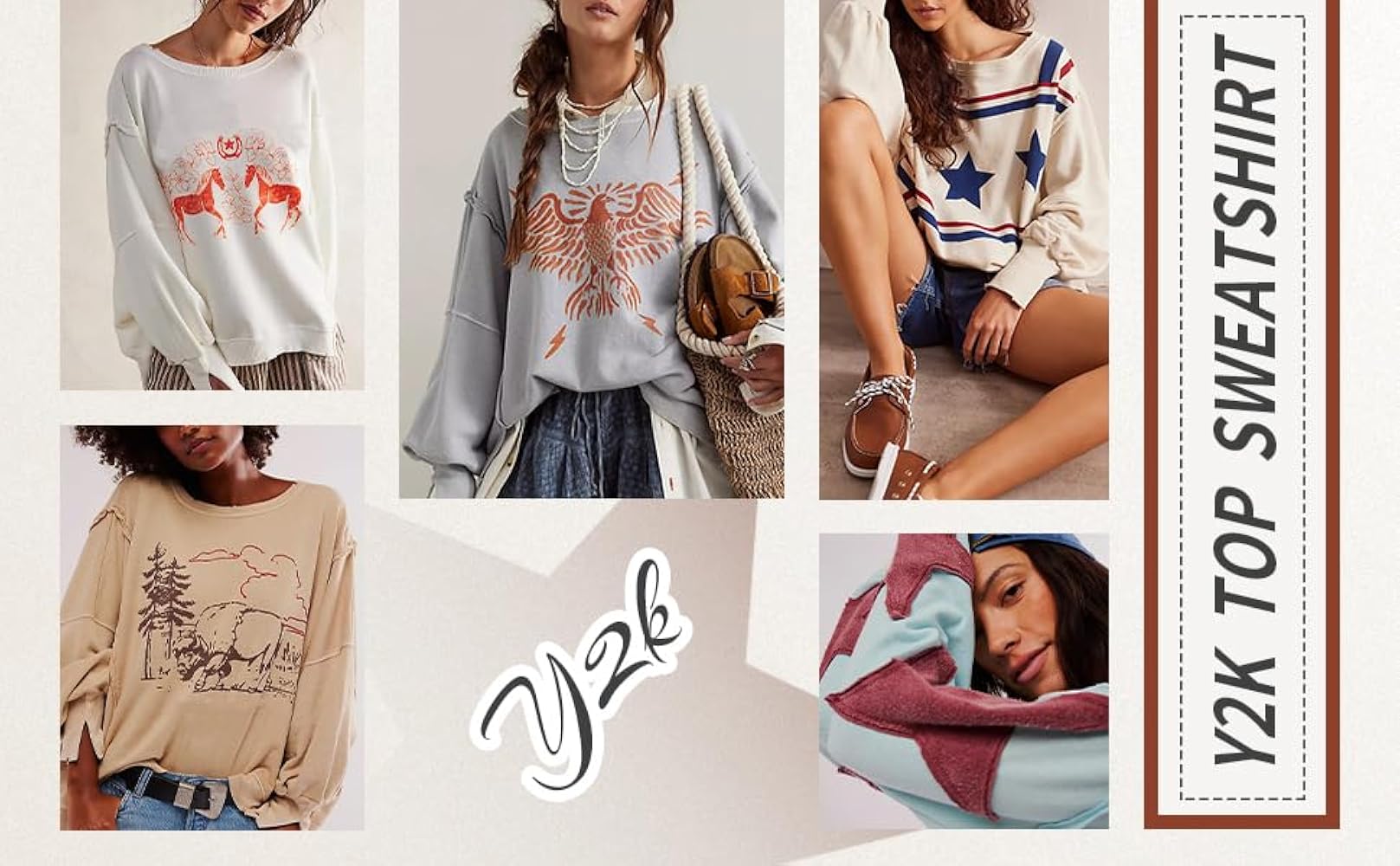 女性情報誌 VINTAGE SWEATSHIRTS Pacsun New York 1980 Off-The-Shoulder Sweatshirt | PacSun