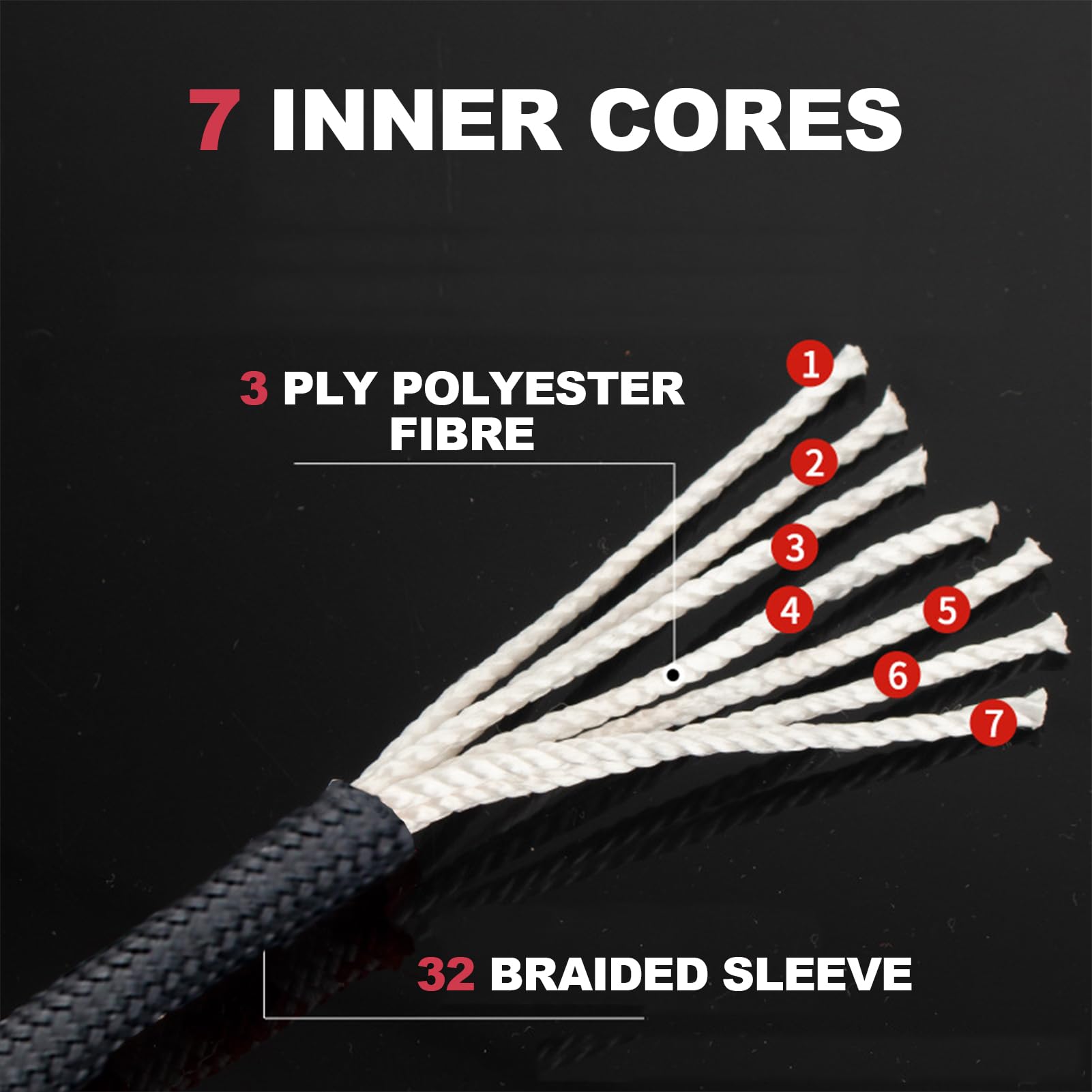 Corde Paracorde 33 ft 4 mm Multifonction 2 Couleurs pour Bracelets DIY Camping Extérieur