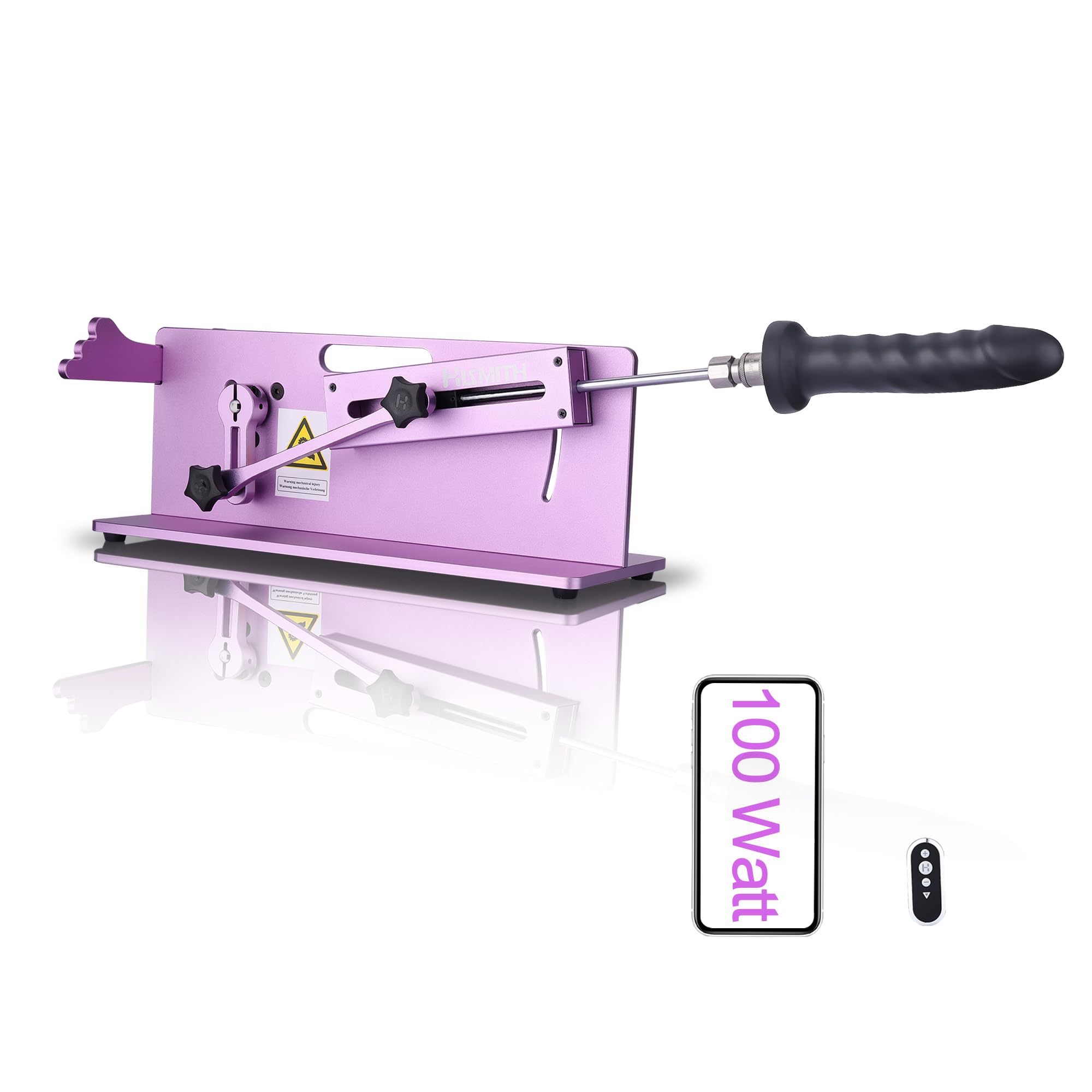 Hismith Table Top 2.0 Max - Premium Sex Machine with APP/Remote/Wire 3 in 1 Control, Love Machine with KlicLok System (Purple)