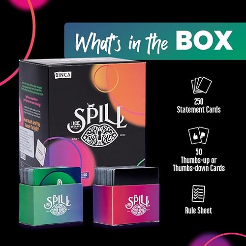 Miniatura 5 de Juego de fiesta de derrames un juego de cartas sobre secretos derramados, juego de fiesta sin censura para despedidas de soltera, cumpleaños y más,